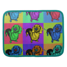 Le basset allemand Doxie d'art de bruit lambrisse  Agenda Folio