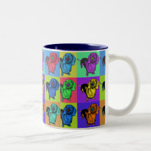 Le basset allemand Doxie d'art de bruit lambrisse  Mug