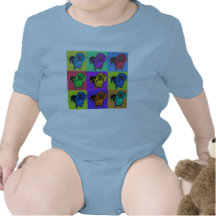 Le basset allemand Doxie d'art de bruit lambrisse  T-shirts