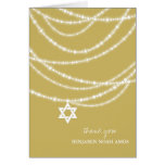 Le bat mitzvah miroite Merci de photo d'étoile de  cartes