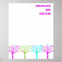 Le bat mitzvah signent dedans le conseil posters