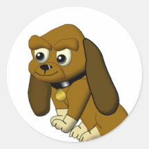 Le beagle Animated de bande dessinée de chien Autocollants