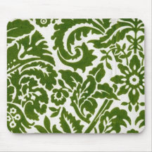 Le beau fleurit Mousepad vert Tapis De Souris