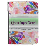 Le beau vecteur floral allument la caisse coques kindle