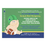 Le bébé du football folâtre l'invitation de baby s invitations