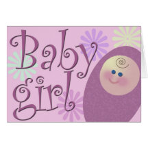Le bébé est ici cartes de vœux