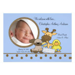 Le bébé joue le faire-part de naissance de PHOTO