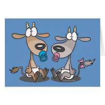 le bébé mignon adorable badine la bande dessinée d carte de vœux