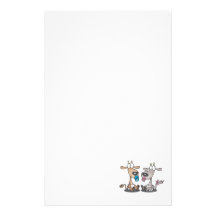 le bébé mignon adorable badine la bande dessinée d motifs pour papier à lettre