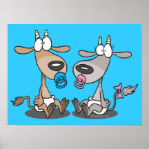 le bébé mignon adorable badine la bande dessinée d posters