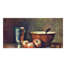 Le becher argenté par Chardin Jean-Baptiste Siméon Photocarte