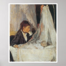 Le berceau, 1872, Berthe Morisot Poster
