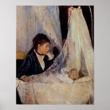 Le berceau par Berthe Morisot Affiche