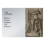 Le BIBLIOTHÉCAIRE, papier métallique de platine ar Carte De Visite