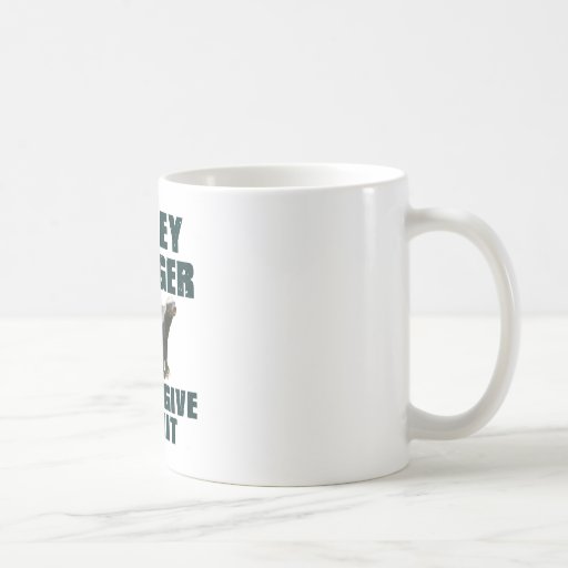Le blaireau de miel ne donnent pas une merde mug à café