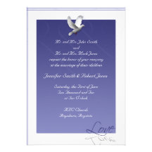 Le blanc a plongé sur l'amour de bigorneau invitations personnalisées