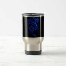 le bleu-dragon-noir-feu tasses
