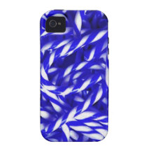 LE BLEU ROYAL CANDYCANE BLANC BARRE LE RÉALISME DE COQUE iPhone 4