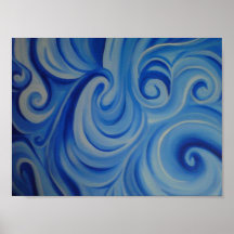 le bleu tourbillonne affiche