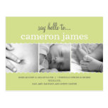 Le bonbon crante le faire-part de naissance - genr cartes postales