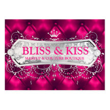Le bonheur de la neige 311 rougissent touffe métal carte de visite