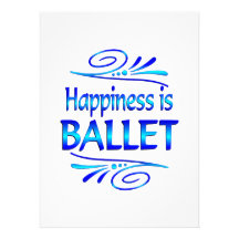 Le bonheur est BALLET Carton D'invitation