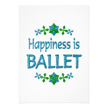 Le bonheur est ballet invitations personnalisées