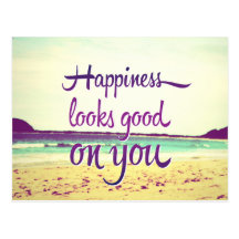 Le bonheur semble bon sur vous cartes postales