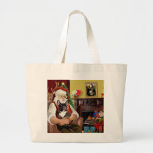 Le bouledogue français Brindle de Père Noël Sacs