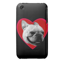 Le bouledogue français de Valentine Coques iPhone 3 Case-Mate