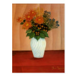 Le bouquet de Henri Rousseau des fleurs (circa 190 Carte Postale