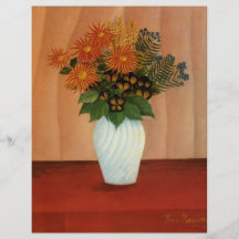 Le bouquet de Henri Rousseau des fleurs (circa 190 Tract Customisé