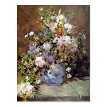 Le bouquet de Renoir du ressort fleurit la carte p
