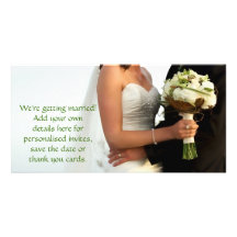 Le bouquet rougissent photocarte
