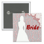Le bouton de la jeune mariée pin's avec agrafe