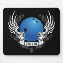 Le bowling s'envole Mousepad Tapis De Souris