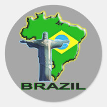 Le Brésil Autocollants