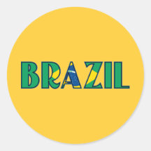 Le Brésil Autocollants