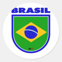 Le Brésil (Brésil) Autocollants