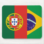 Le Brésil et le Portugal, hybrides Tapis De Souris