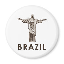Le Brésil vintage magnets