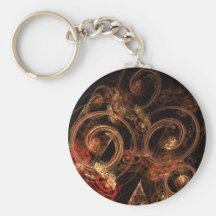 Le bruit de l'art abstrait Keychain de musique Porte-clé