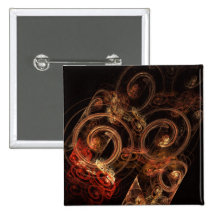 Le bruit du bouton d'art abstrait de musique (carr pin's avec agrafe