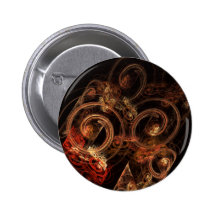 Le bruit du bouton d'art abstrait de musique (rond pin's avec agrafe