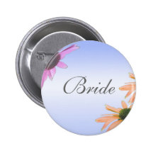 le cadeau de mariage, marguerite fleurit, bouton d badge avec épingle