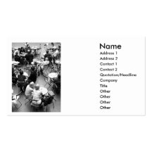 Le café ajourne le carte de visite