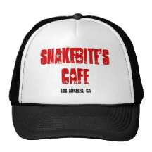 LE CAFÉ DE LA MORSURE DE SERPENT CASQUETTES DE CAMIONNEUR