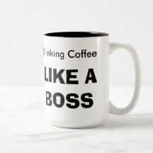 Le café potable AIMENT un PATRON Mug À Café