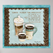 Le café vous rend brillants, Audrey Jeanne Roberts Posters