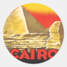 Le Caire Autocollants Ronds